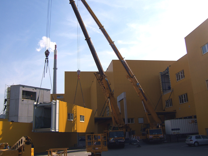 Stahltragwerk, Dacheindeckung, Fassadenverkleidung