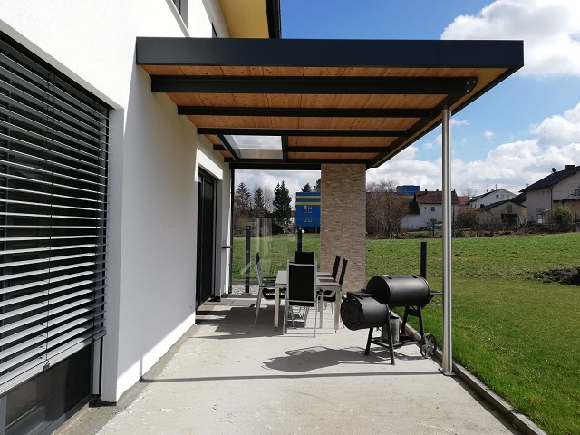 Vordach Grömer Stahl